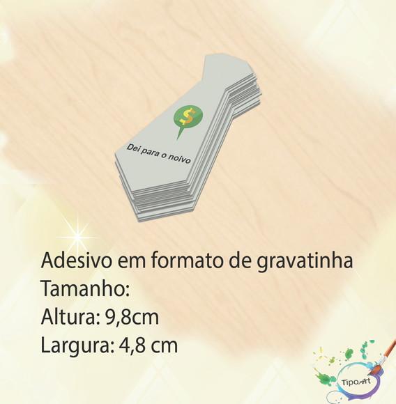 Adesivo(formato Gravata)-lua de Mel#2