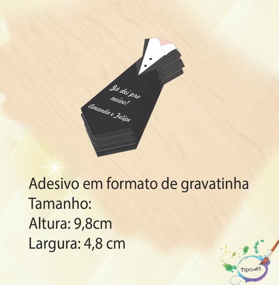 Adesivo(formato Gravata)-lua de Mel#8