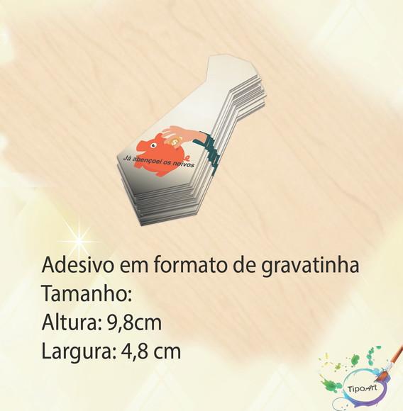 Adesivo(formato Gravata)-lua de Mel#4