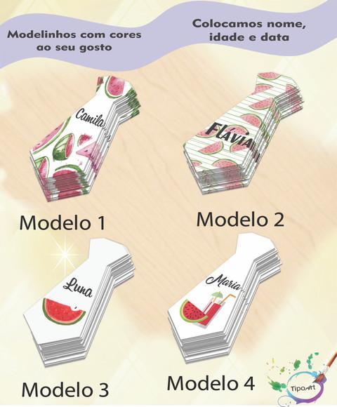Adesivo(formato Gravata)-melancia