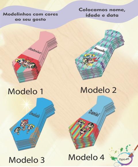 Adesivo(formato Gravata)-menina Super Poderosas