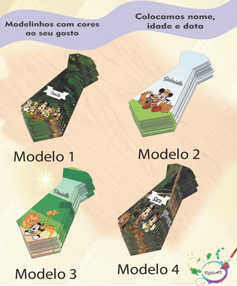 Adesivo(formato Gravata)-mickey Safari