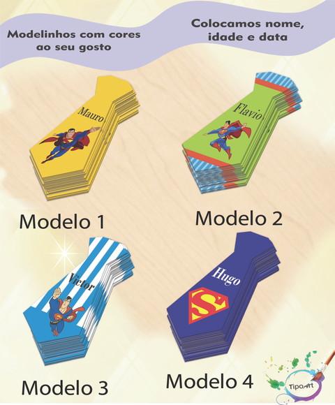 Adesivo(formato Gravata)-super Homem
