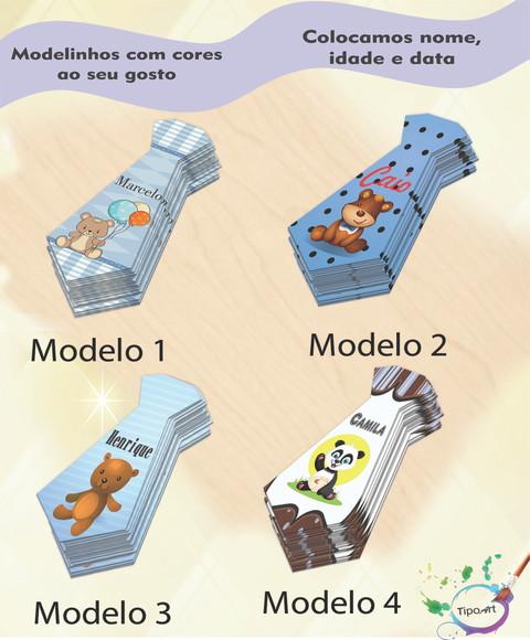 Adesivo(formato Gravata)-ursinho