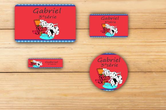 Adesivos Escolar -101 Dalmatas-mod 3