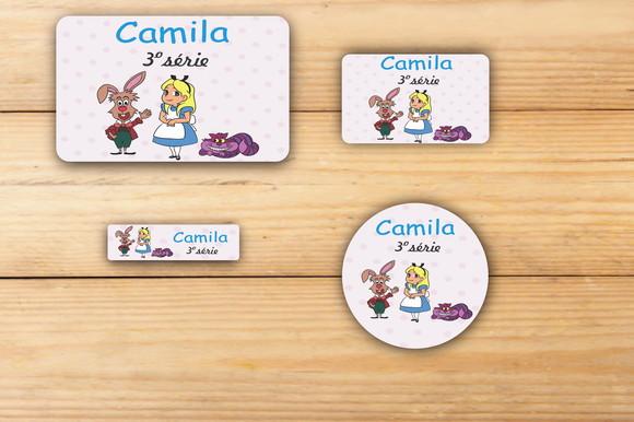 Adesivos Escolar -alice-mod 1