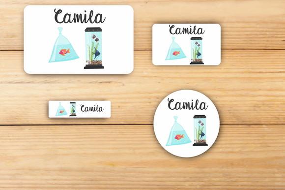 Adesivos Escolar -aquário -mod 1