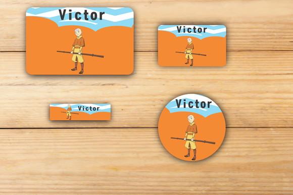 Adesivos Escolar -avatar Aang-mod 3