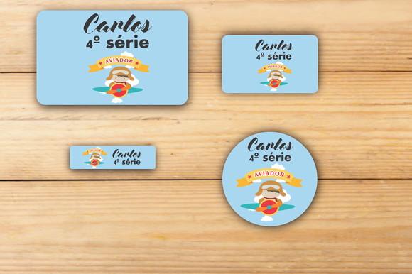 Adesivos Escolar -aviador-mod 1