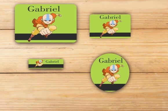 Adesivos Escolar -avatar Aang-mod 4