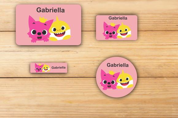 Adesivos Escolar -baby Shark Mod 3