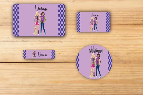Adesivos Escolar -barbie-mod 2