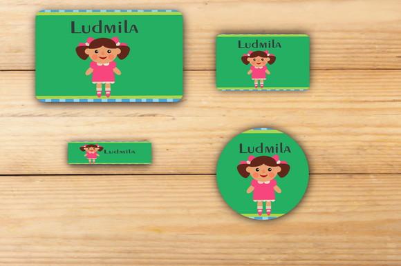 Adesivos Escolar -boneca-mod 4