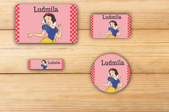 Adesivos Escolar -branca de Neve-mod 2