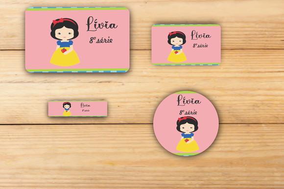 Adesivos Escolar -branca de Neve-mod 4