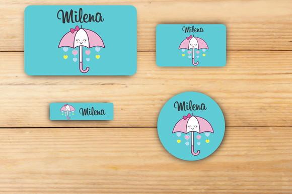 Adesivos Escolar -chuva de Amor -mod 1
