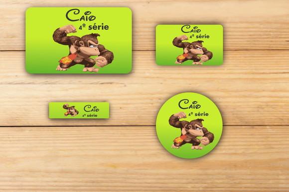 Adesivos Escolar -donkey Kong-mod 1