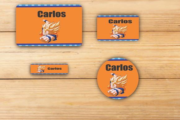 Adesivos Escolar -goku-mod 1