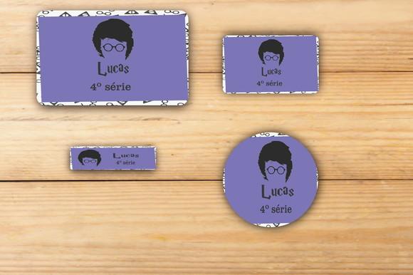 Adesivos Escolar -harry Potter-mod 1