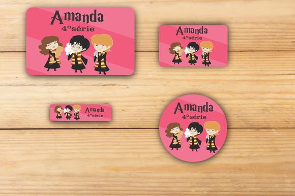 Adesivos Escolar -harry Potter-modelo 2