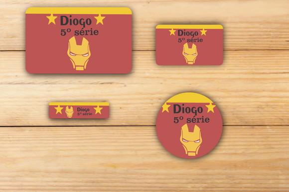 Adesivos Escolar -homem de Ferro-mod 2