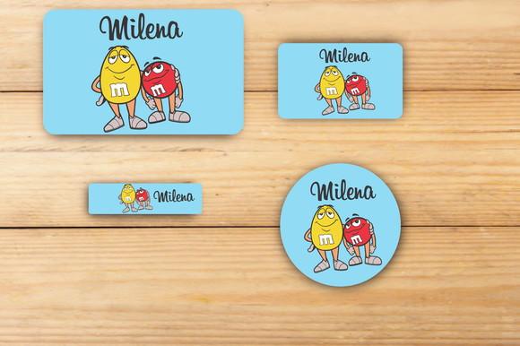 Adesivos Escolar -m&m -mod 1