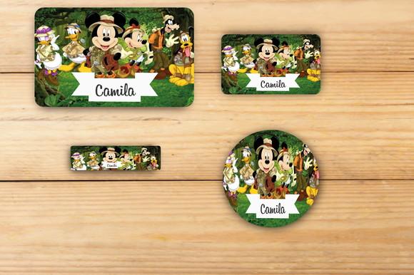 Adesivos Escolar -mickey Safari-mod 1