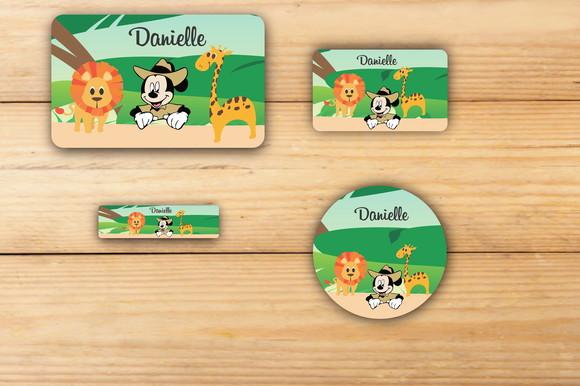 Adesivos Escolar -mickey Safari-mod 3