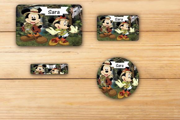 Adesivos Escolar -mickey Safari-mod 4