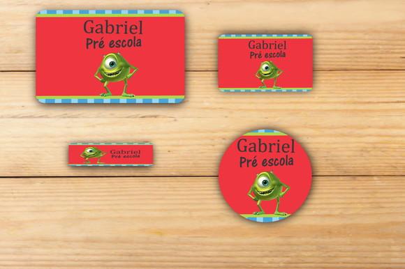 Adesivos Escolar -mike Wazowski-mod 3