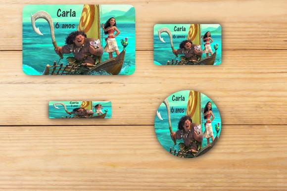 Adesivos Escolar -moana e Mauí Mod 1