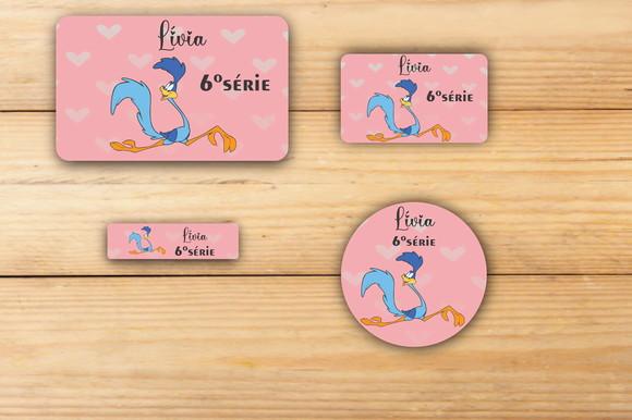 Adesivos Escolar -papaleguas-mod 1
