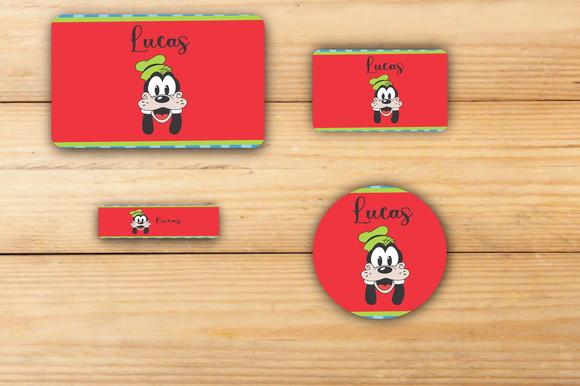 Adesivos Escolar -pateta-mod 3