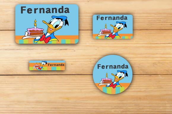 Adesivos Escolar -pato Donald-mod 3