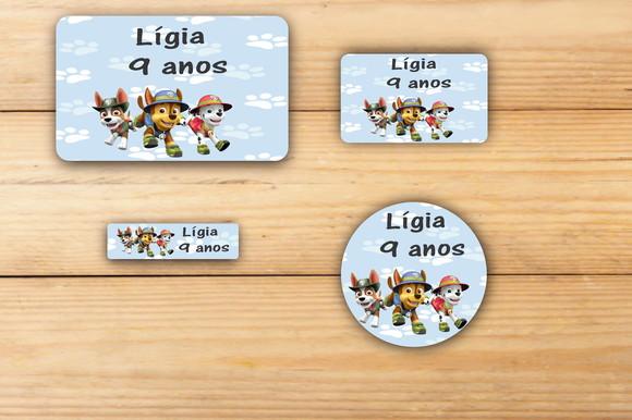 Adesivos Escolar -patrulha Canina Mod 3