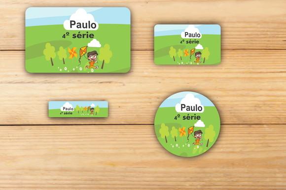 Adesivos Escolar -pipa e Catavento-mod 1