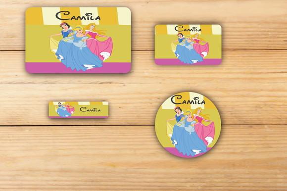 Adesivos Escolar -princesas-mod 1
