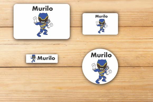 Adesivos Escolar -power Ranger-mod 4