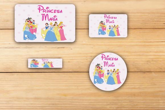 Adesivos Escolar -princesas-mod 2