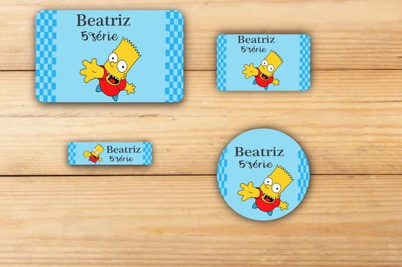 Adesivos Escolar -simpson-mod 3