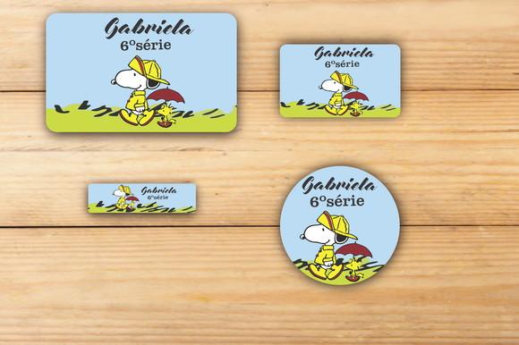 Adesivos Escolar -snoopy-mod 2