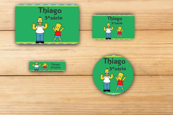 Adesivos Escolar -simpson-mod 4
