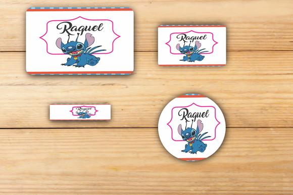 Adesivos Escolar -stitch e Lilo-mod 4