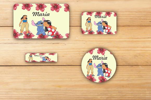 Adesivos Escolar -stitch e Lilo-mod 1