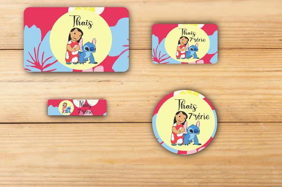 Adesivos Escolar -stitch e Lilo-mod 2