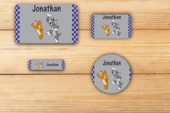 Adesivos Escolar -tom e Jerry-mod 3