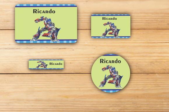 Adesivos Escolar -transformers-mod 2