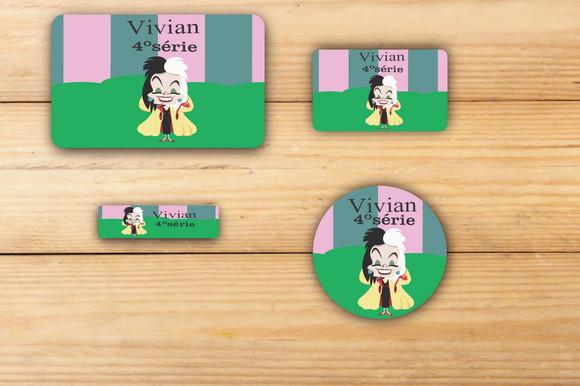 Adesivos Escolar -vilões-mod 2