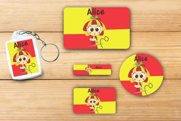 Adesivos Escolar + Chaveiro -sitio do Pica Pau Amarelo-mod 2