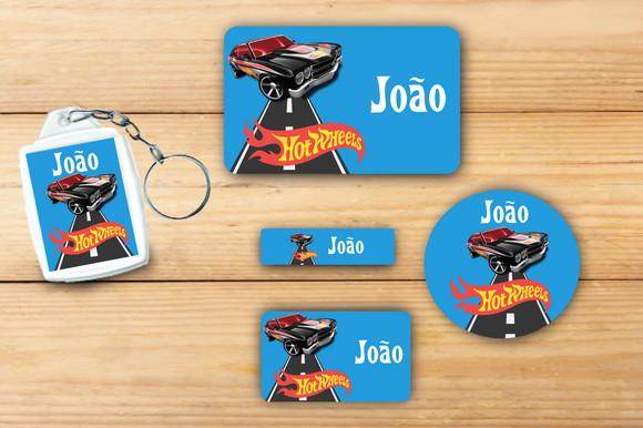 Adesivos Escolar + Chaveiro Acrilico-hot Whells Mod 4